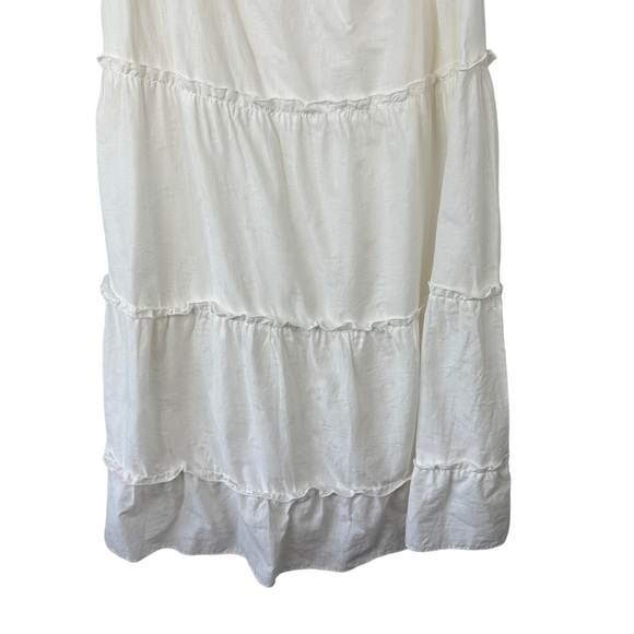 Show Me Your Mumu Sz L Women's White Poof Sleeve Smocked Odette Midi Dress NWT - Picture 4 of 16